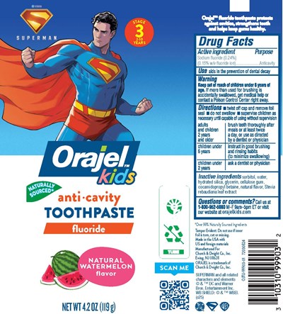 Orajel Kids Superman Toothpaste.jpg Orajel Kids Superman 4.2oz - Orajel Kids Superman Toothpaste